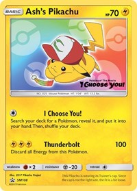 Pikachu de Sacha SM108